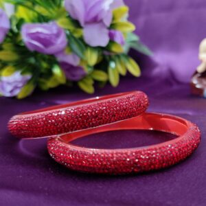 Red Sparkling Bangle Set