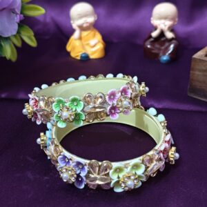 Floral Bangle Set