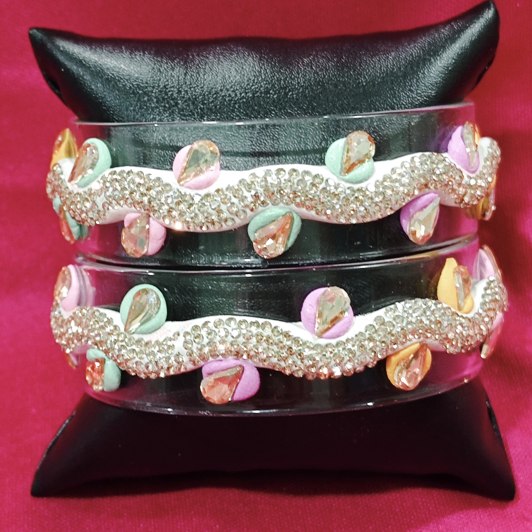 Pure Glass Curl Bangles - Image 3