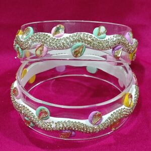 Pure Glass Curl Bangles
