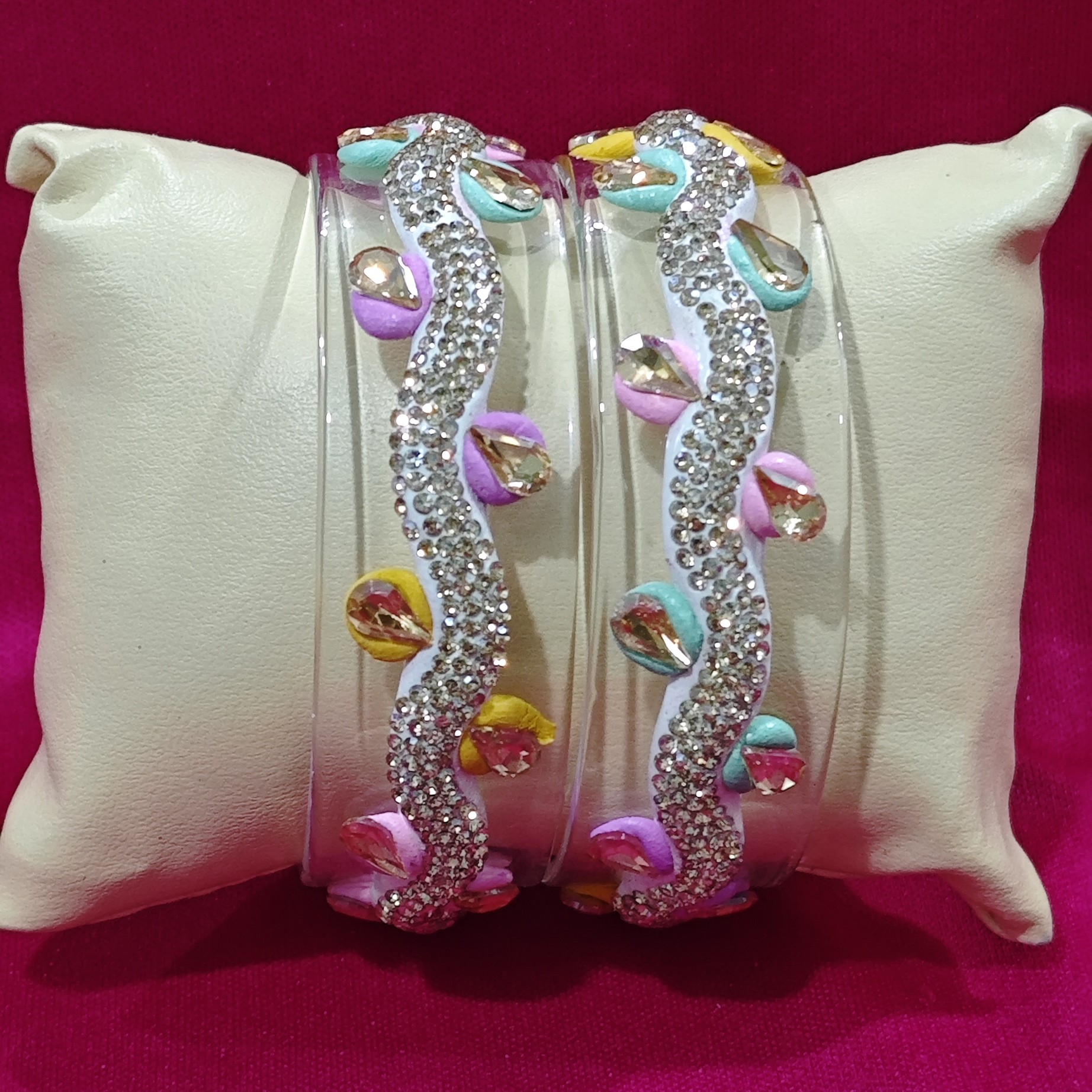 Pure Glass Curl Bangles - Image 5