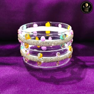 Pure Glass Zircon Bangles