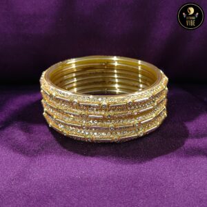 Golden Zircon Set 4 Bangles