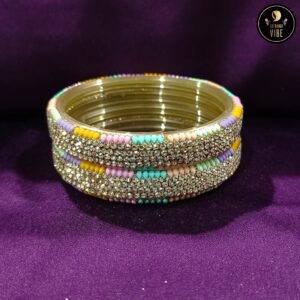 Multi-coloured Zircon Bangles