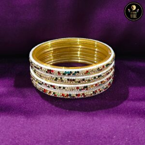 Coloured Zircon Stones Bangles
