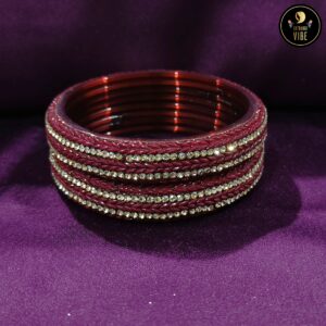 Maroon Zircon bangles