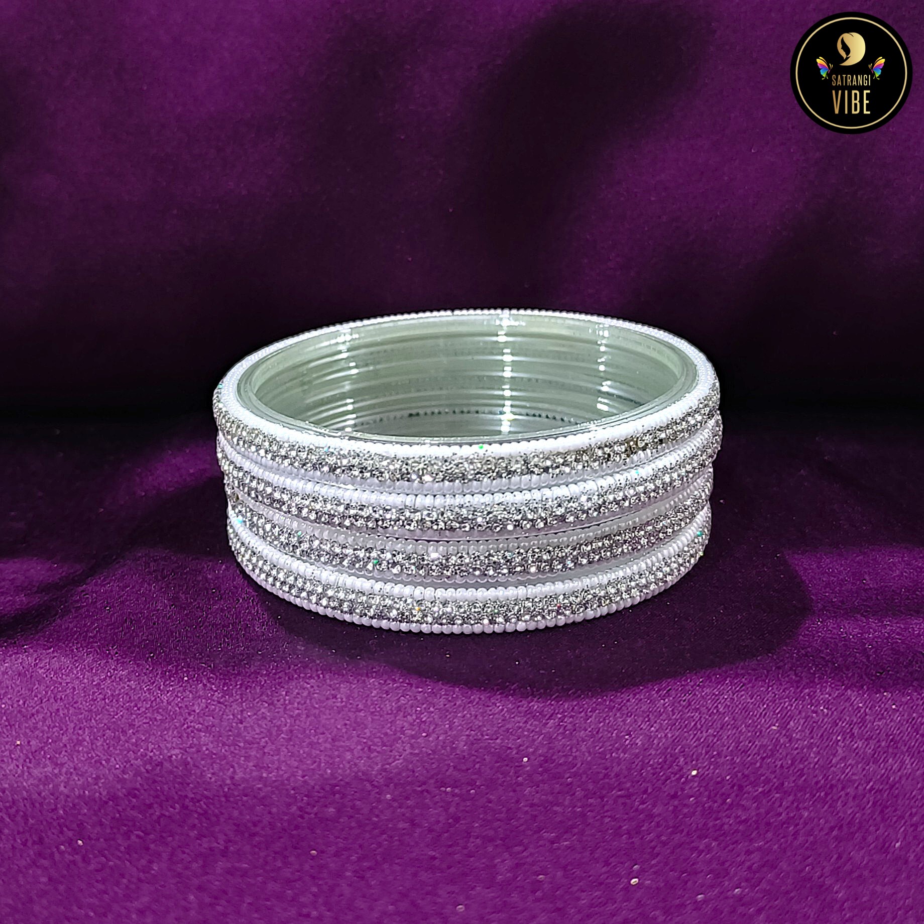 Zircon Pearl Beads Bangles