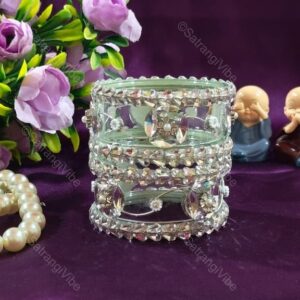 Set of Six Borosil Crystal Bangles Set