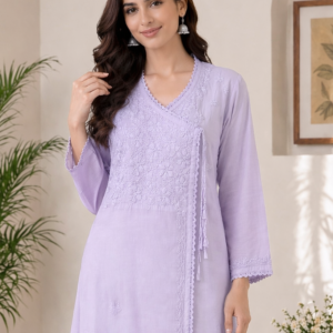 SV-CHIKAN-ANGRAKHA-LAVENDAR-KURTI