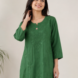 Green-Muslin-Kurti